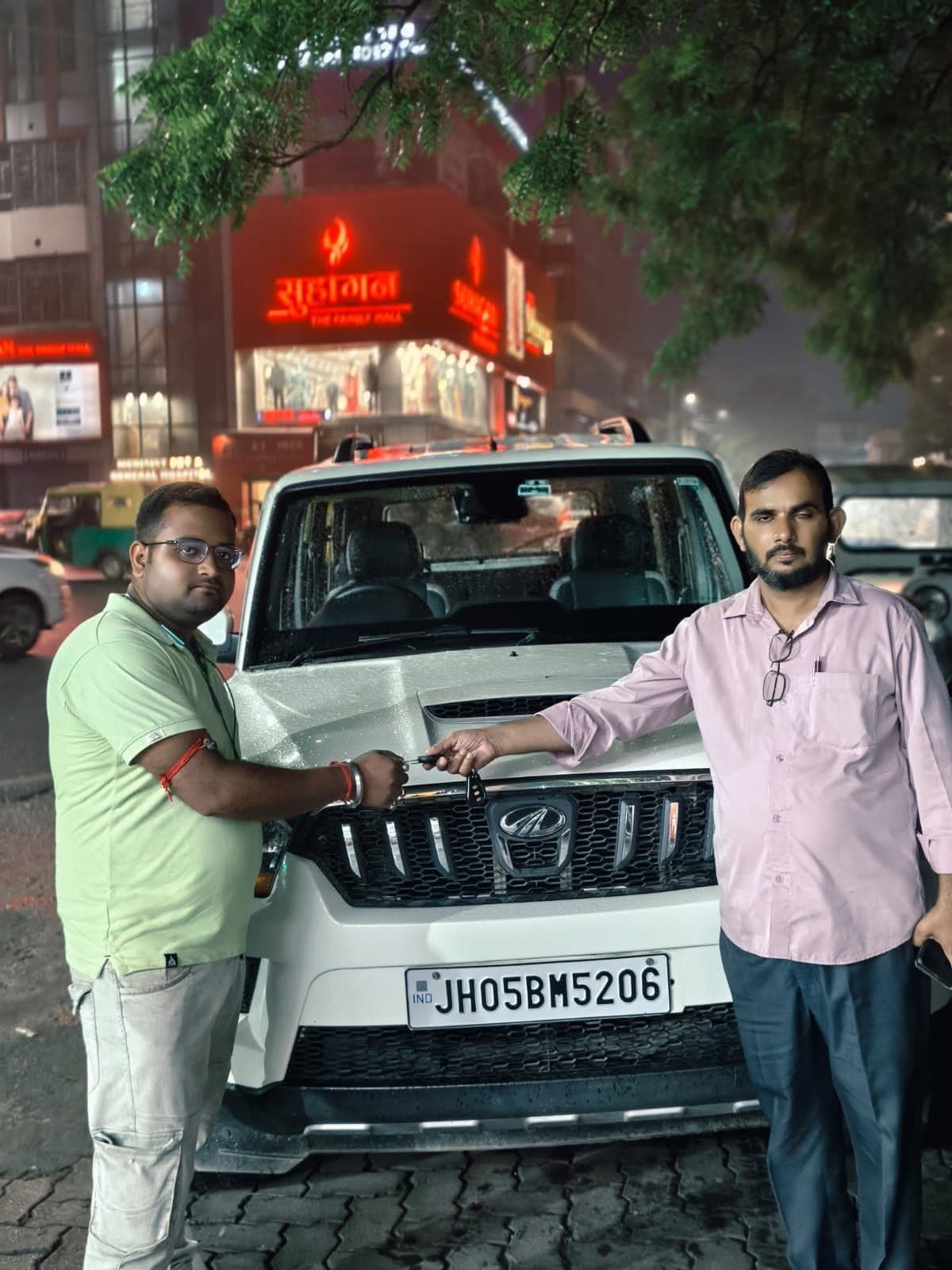 Mahindra Scorpio SUV key handover to customer